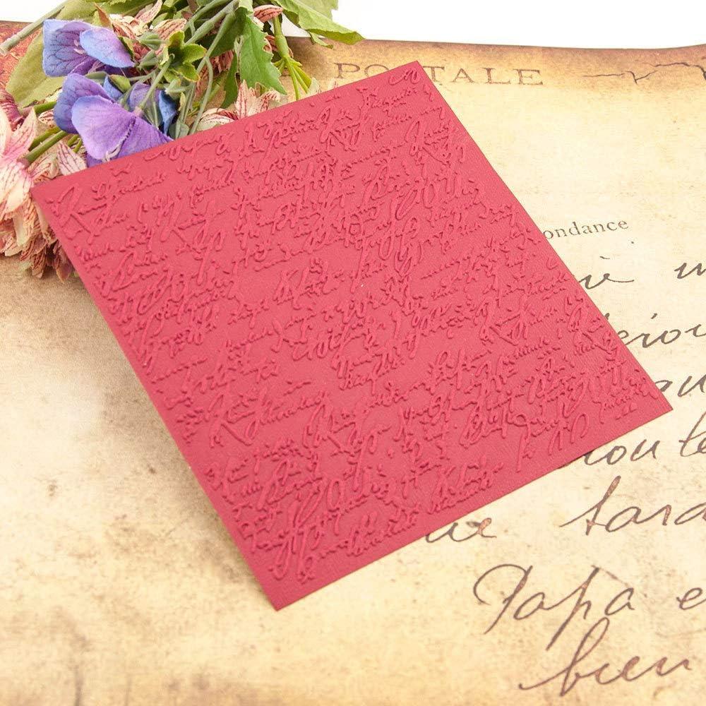 Plantilla de Embossing Plástico KWELLAM 15x15cm para Manualidades