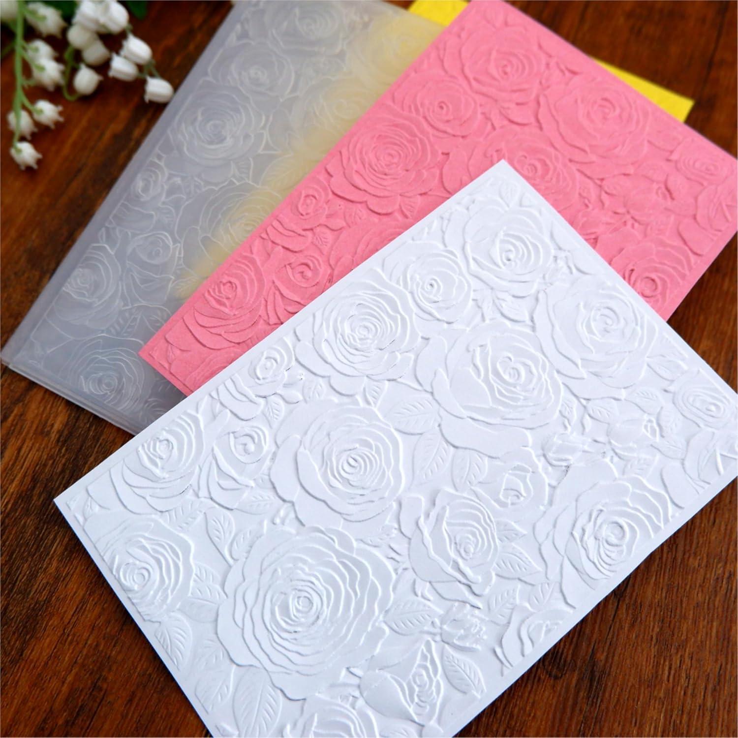 Carpeta de Embossing DIYology Rosas 3D 16x11.5 cm