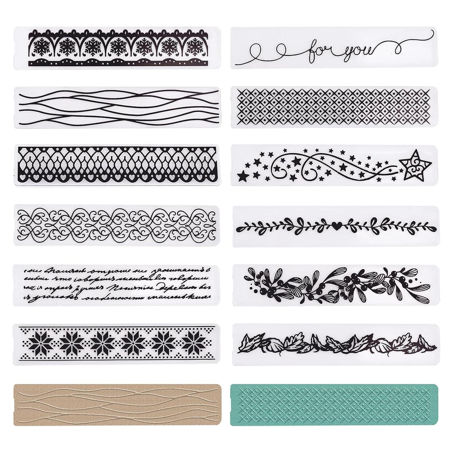 Carpetas de Embossing GLOBLELAND 12Pcs para Scrapbooking