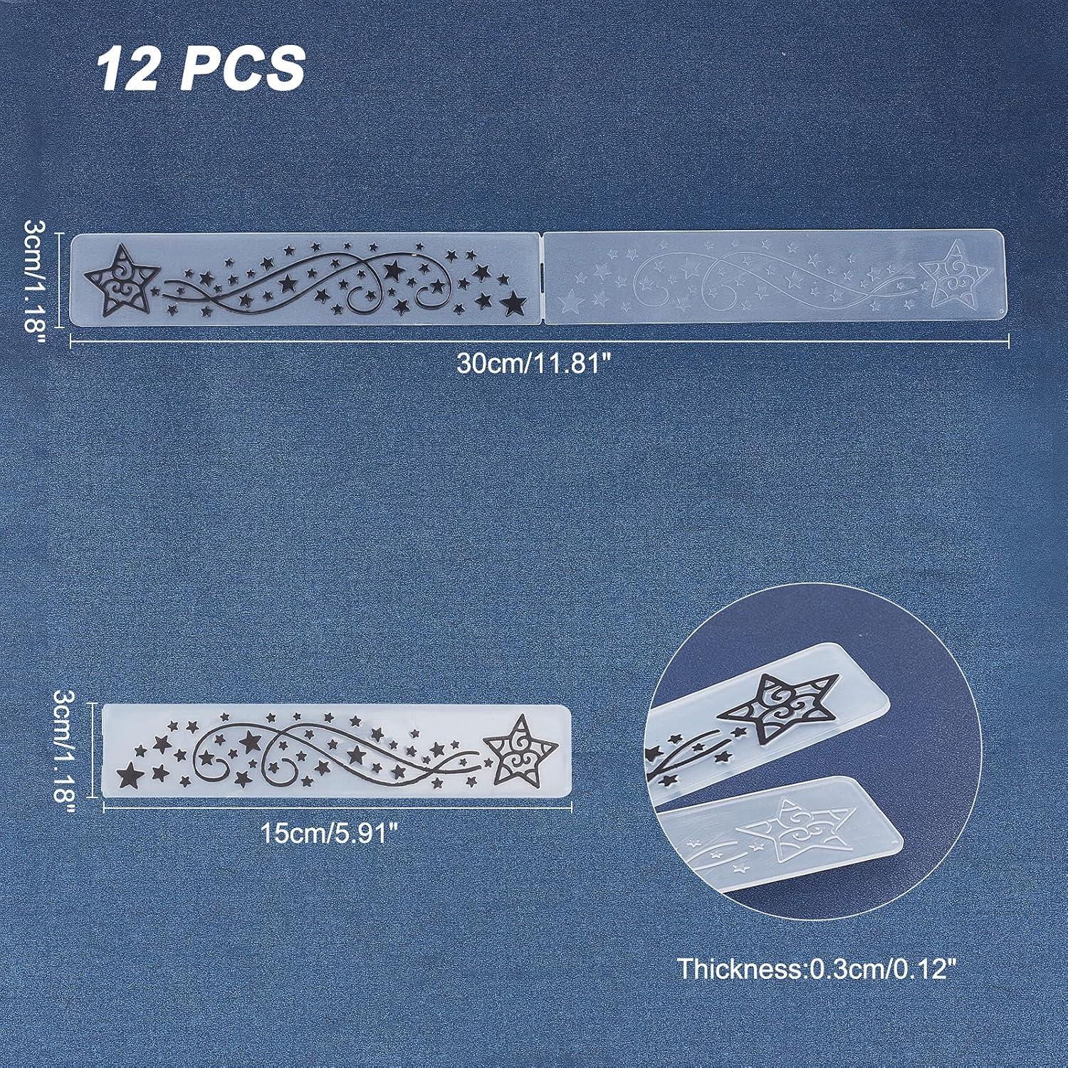 Carpetas de Embossing GLOBLELAND 12Pcs para Scrapbooking