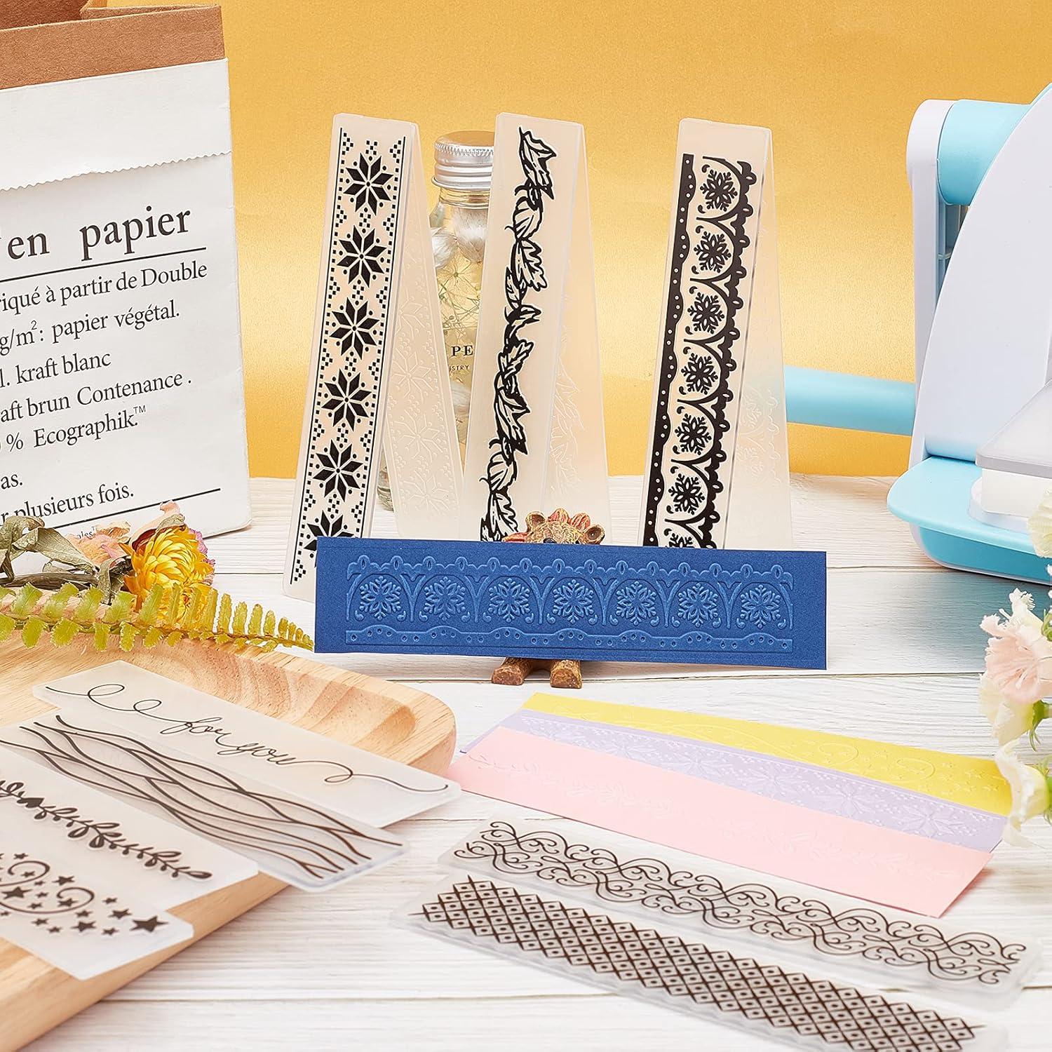 Carpetas de Embossing GLOBLELAND 12Pcs para Scrapbooking