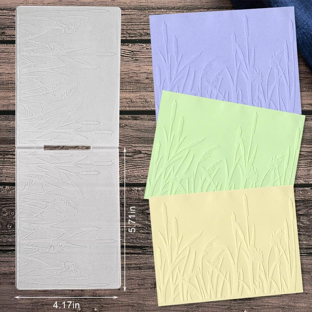 Carpeta de Embossing Plástico Hying 14.5x10.5 cm Textura Hierba