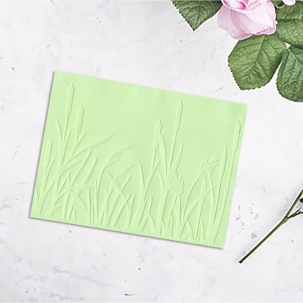 Carpeta de Embossing Plástico Hying 14.5x10.5 cm Textura Hierba