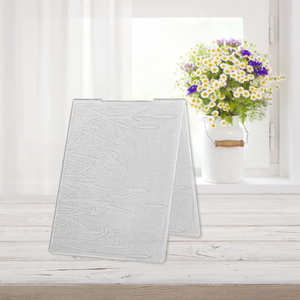 Carpeta de Embossing Plástico Hying 14.5x10.5 cm Textura Hierba