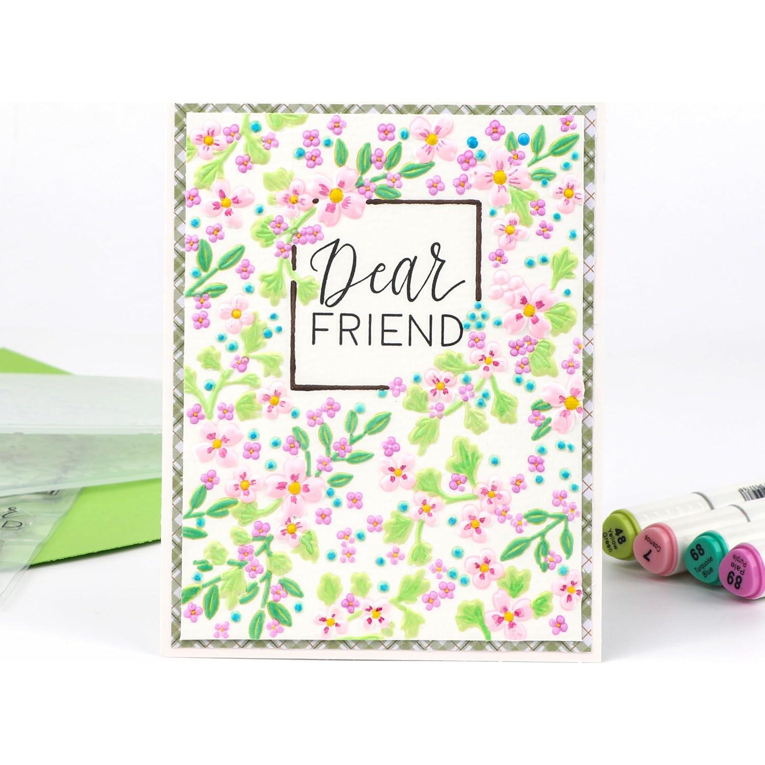 Carpeta de Relieve 3D BAOFALI Flor de Cerezo 16x11.5cm