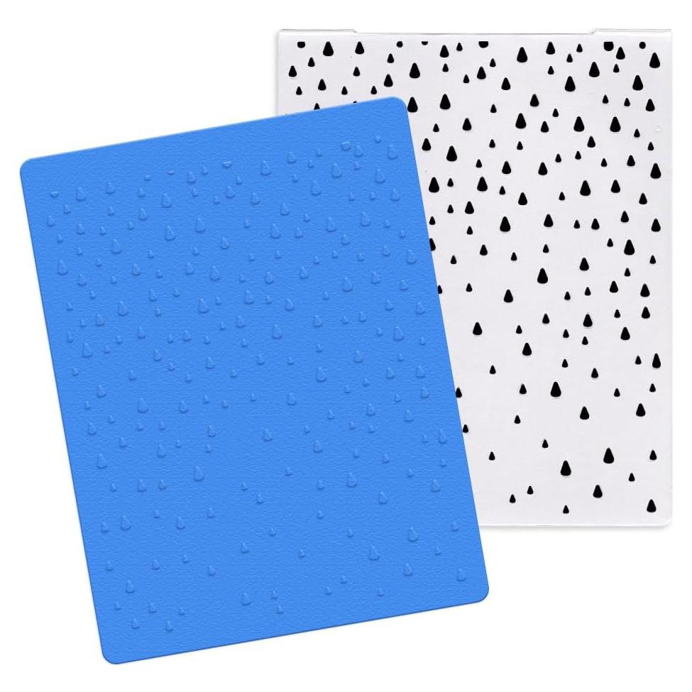 Plantilla de Embossing 3D Hying Gotas de Lluvia 10.67x14.48cm