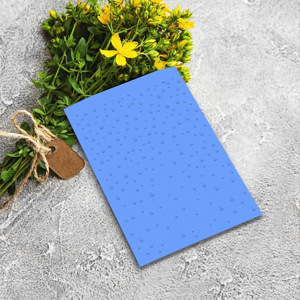 Plantilla de Embossing 3D Hying Gotas de Lluvia 10.67x14.48cm