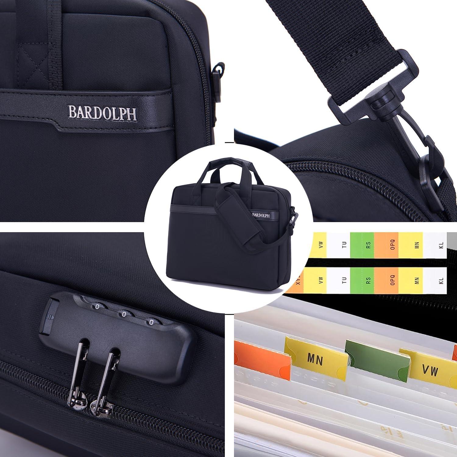 Carpeta Acordeón BARDOLPH de Nylon 29.5x20.8cm Negra