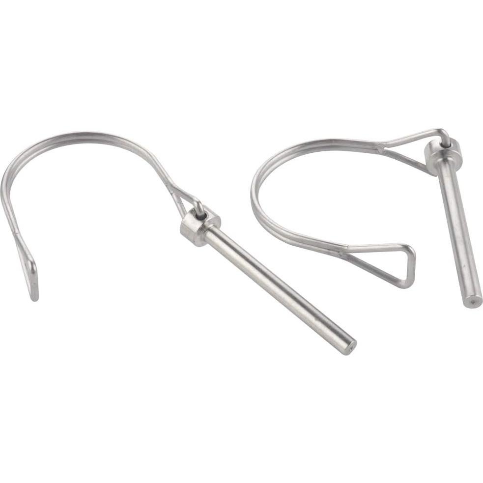 Paquete de 2 Pasadores de Seguridad Acero Inoxidable 316 6.3mm x 50mm