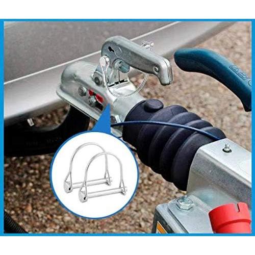 Paquete de 2 Pasadores de Seguridad Acero Inoxidable 316 6.3mm x 50mm