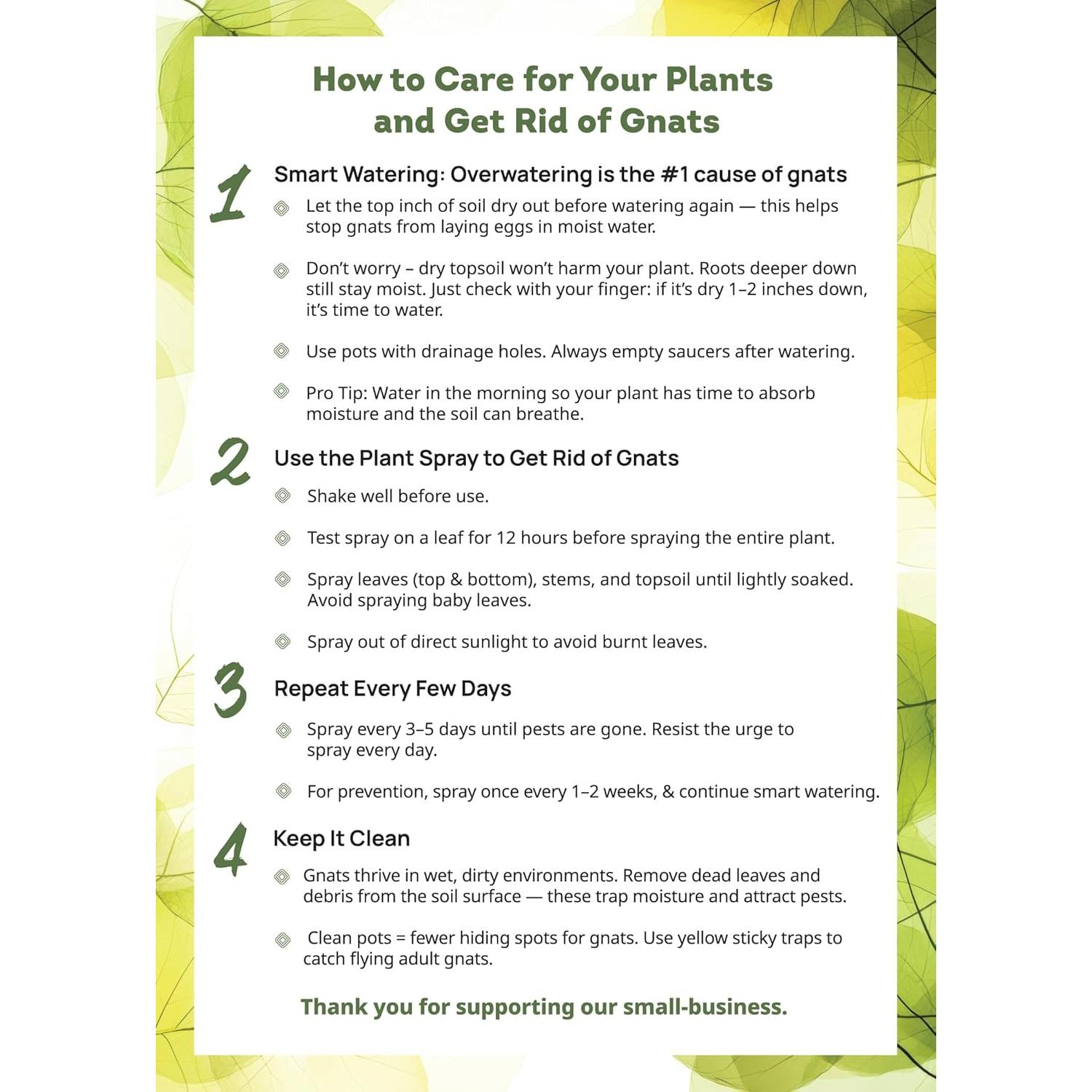 Spray Insecticida Natural Kate's para Plantas 473ml + 12 Trampas