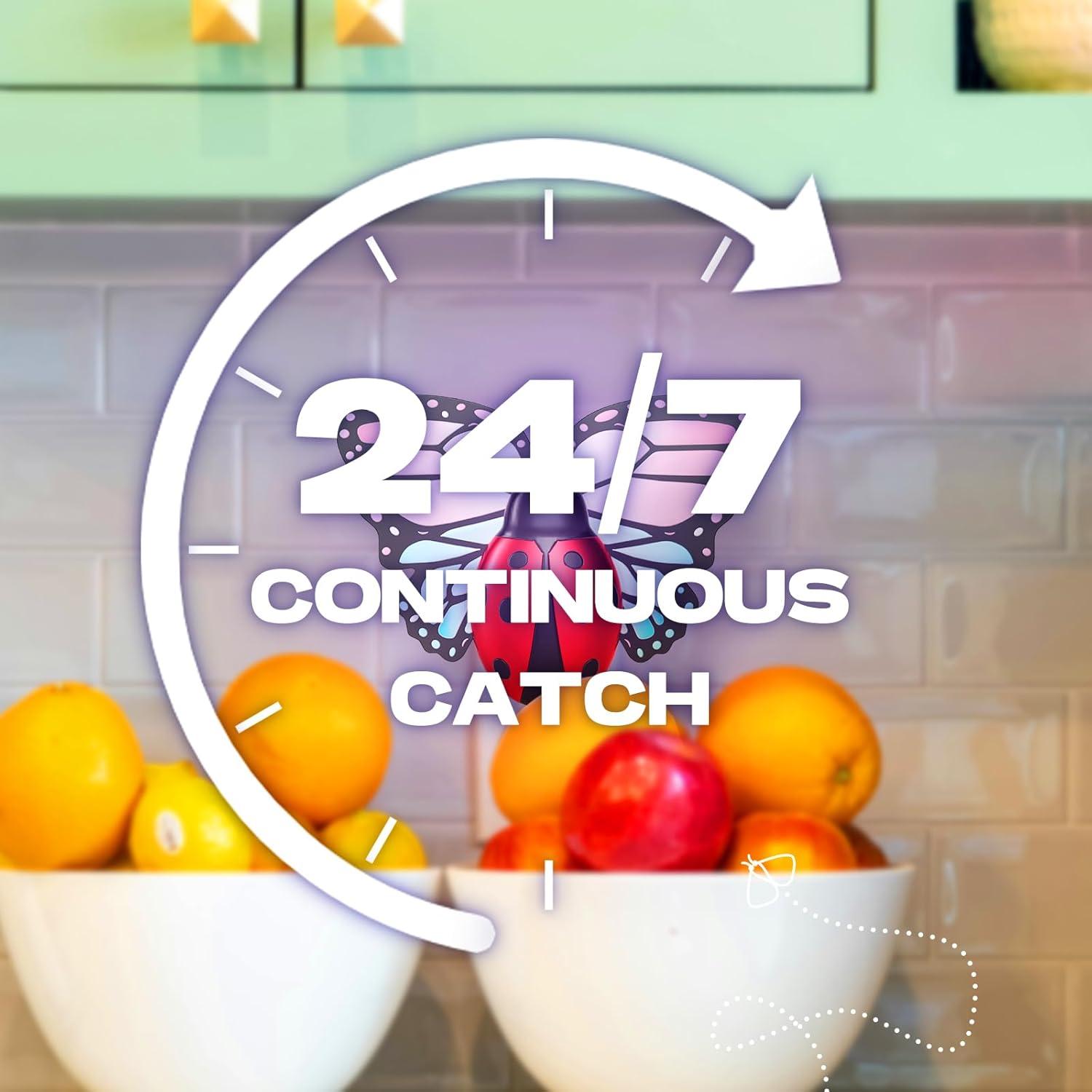 Trampa de Insectos Voladores ILCPP con Luz LED UV y 3 Recargas