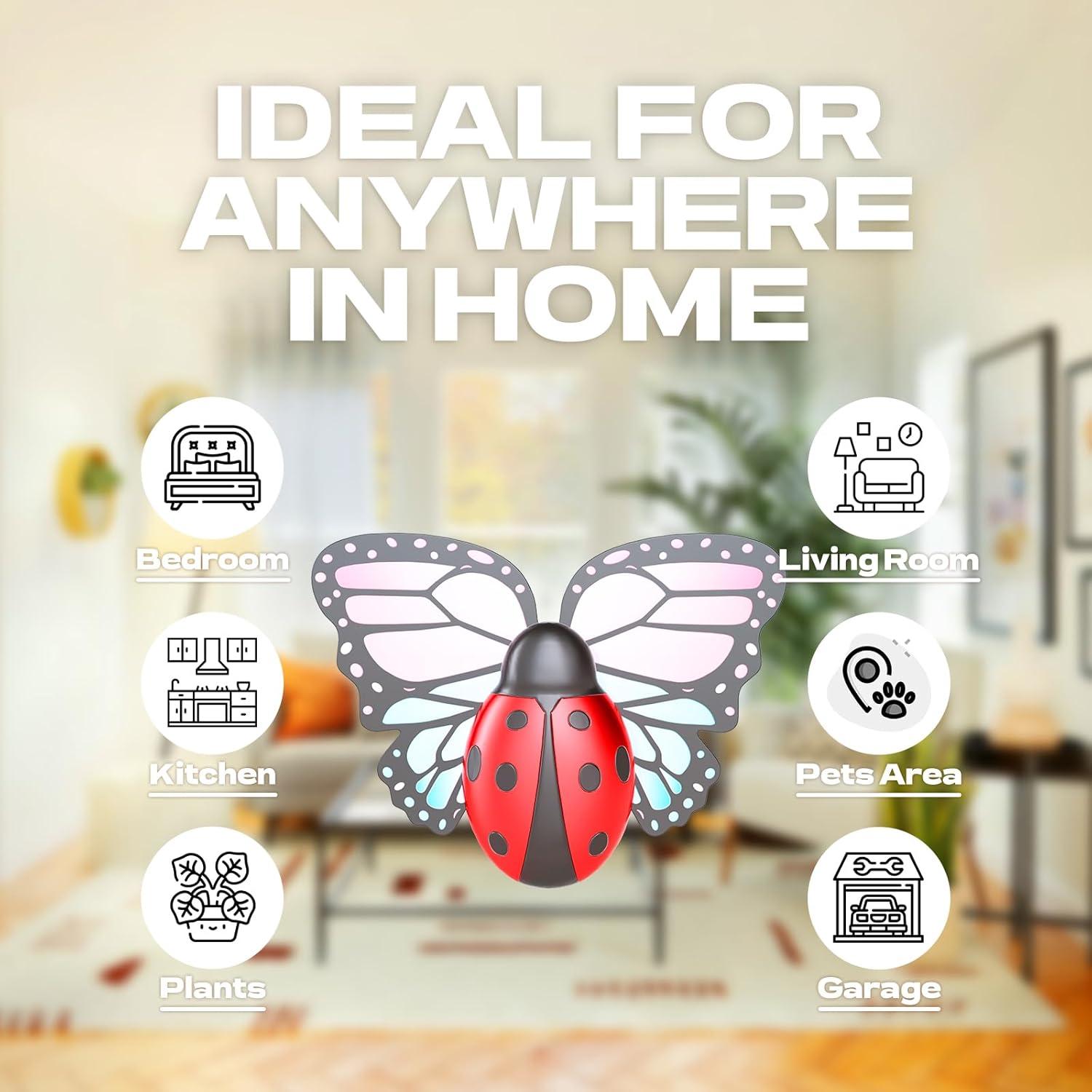 Trampa de Insectos Voladores ILCPP con Luz LED UV y 3 Recargas