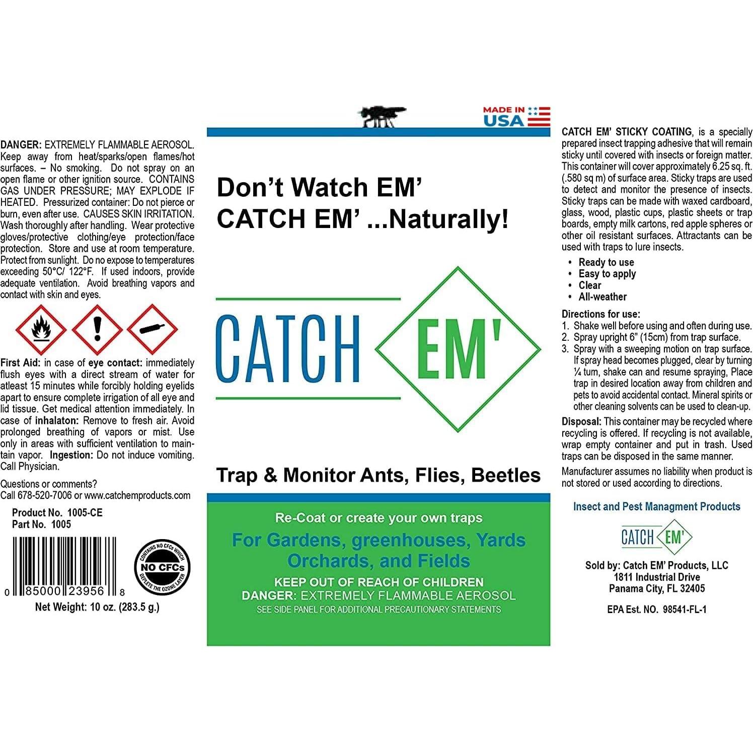 Atrapa Insectos Adhesivo en Aerosol Bug Ball 283.5g