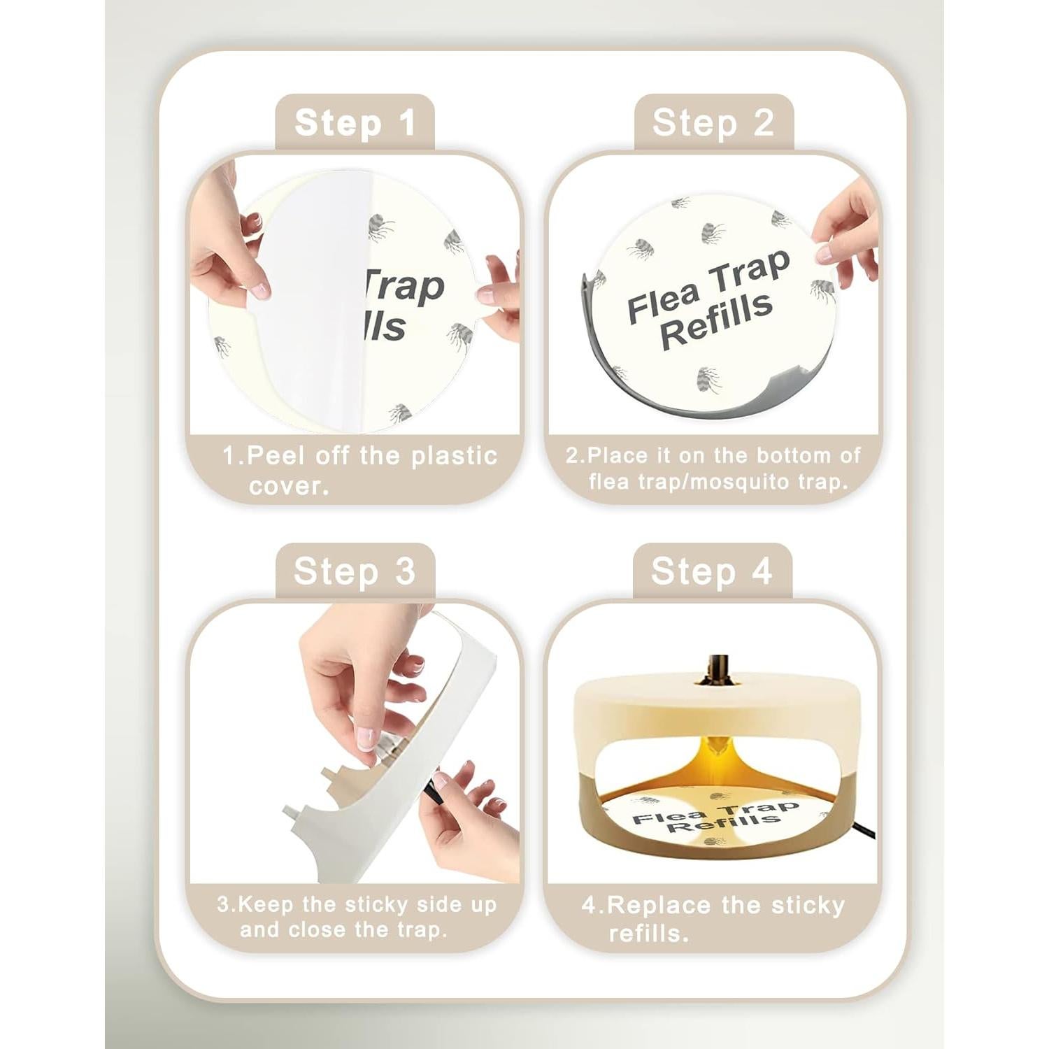 Discos de Recarga para Trampa de Pulgas Dichroma - 20 Unidades