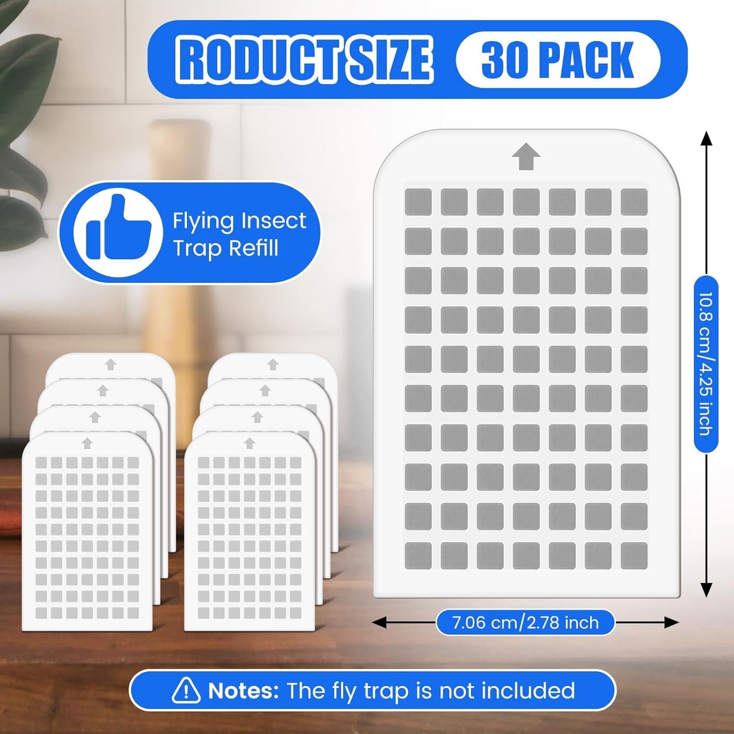 Recarga Trampa Insectos Voladores Qualirey 30 Unidades