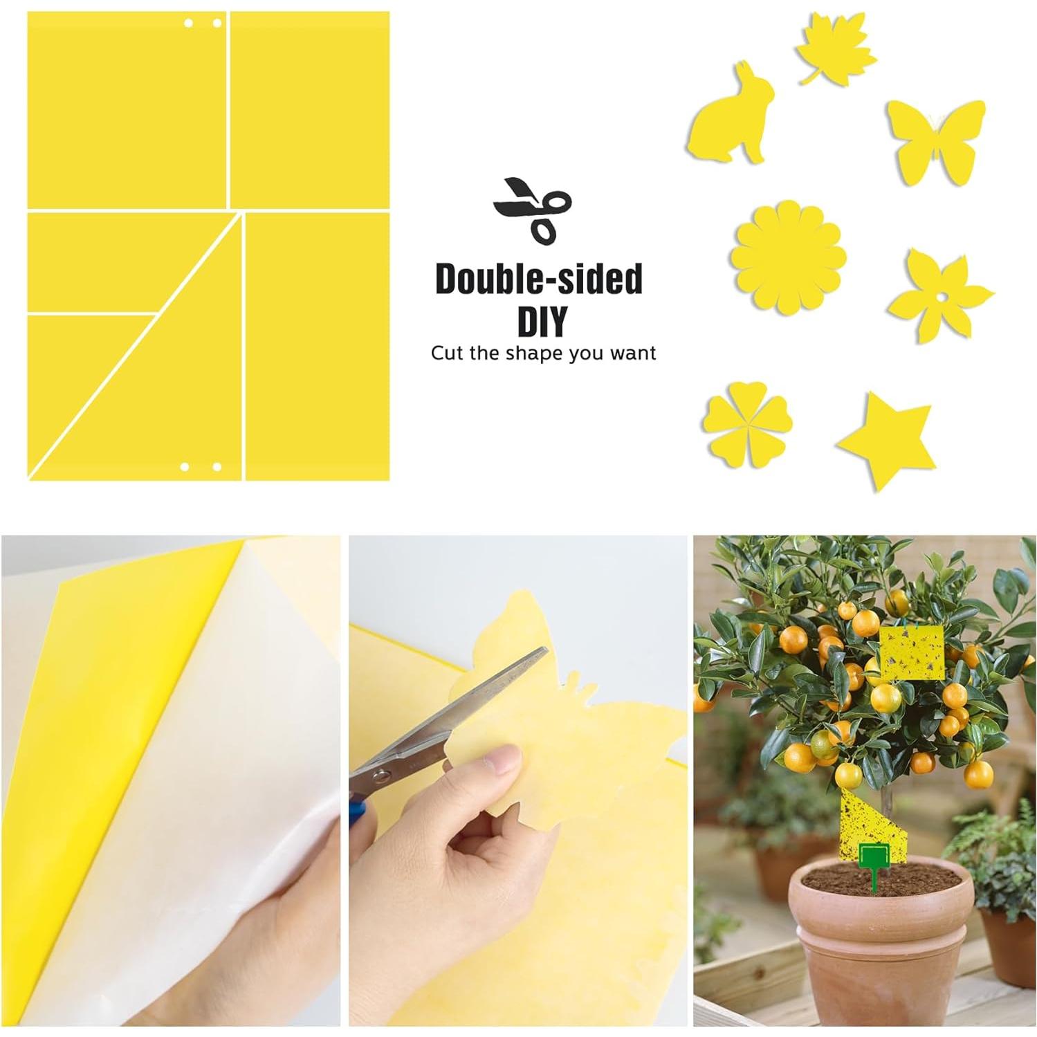 Trampas Adherentes Amarillas Dwcom 60 Piezas para Moscas