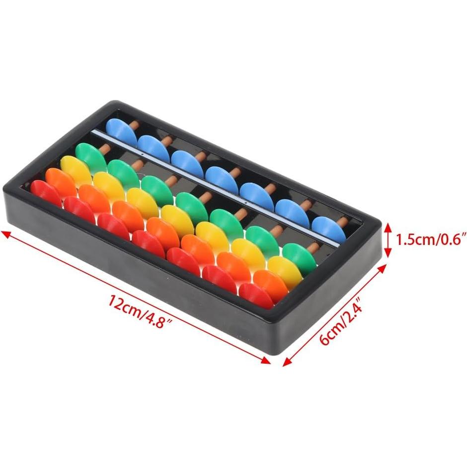 Ábaco Soroban de Plástico 12cm - Herramienta Educativa Matemática