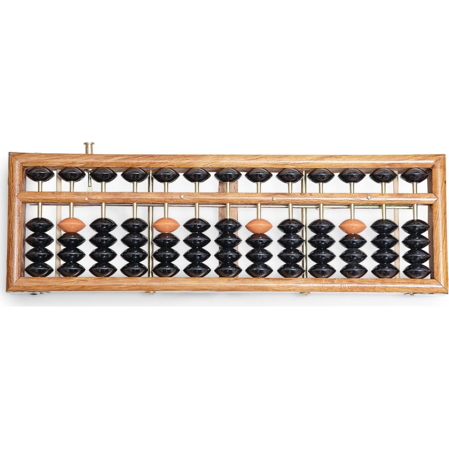 Ábaco de Madera Soroban Profesional 13 Columnas 27.5 cm