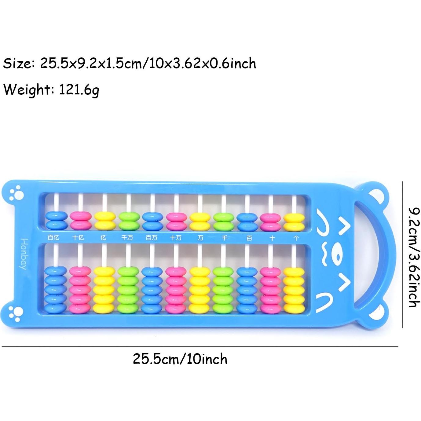Ábaco Soroban 11 Dígitos Honbay de Plástico Colorido