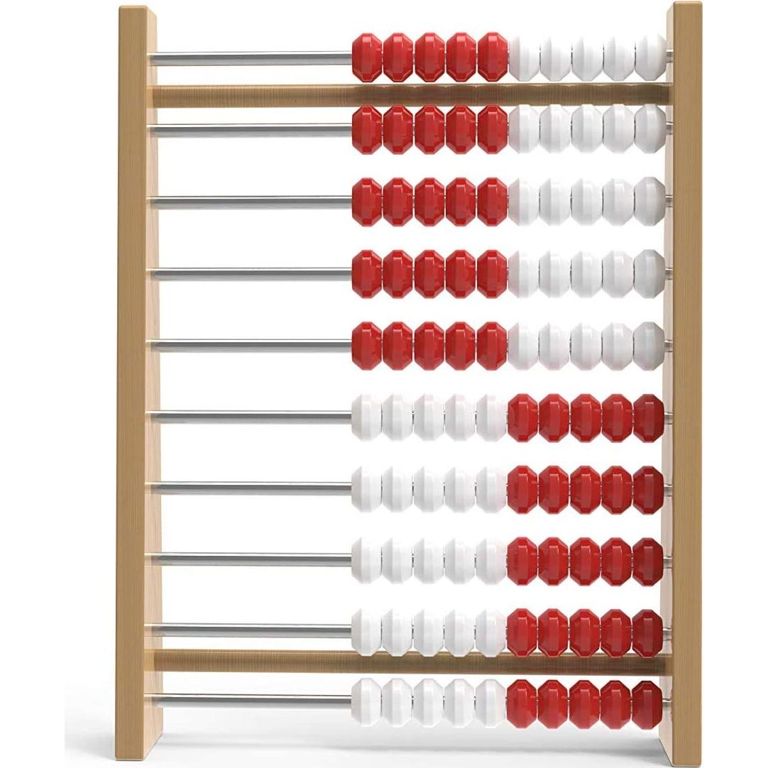 Rekenrek de Madera Hand2mind 100 Cuentas para Niños 4-10 Años