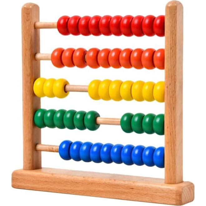 Ábaco de Madera Toyvian para Niños - Juguete Educativo 15x15 cm