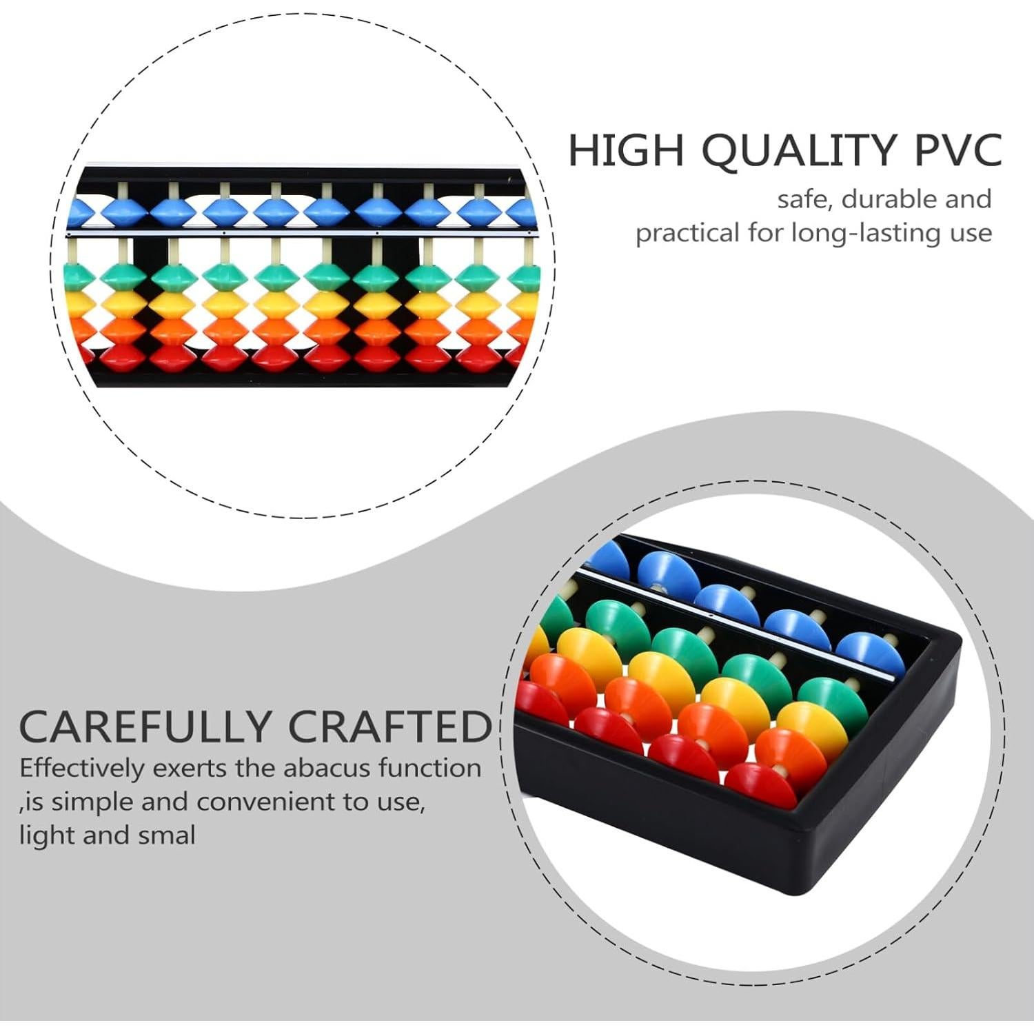 Ábaco de Plástico para Niños Toddmomy 26.4x6.5cm Herramienta Educativa