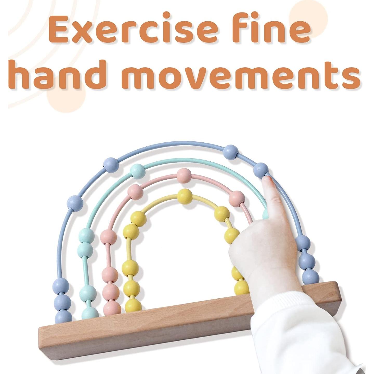 Ábaco de Madera Arcoíris ibwaae para Niños 0.59 kg