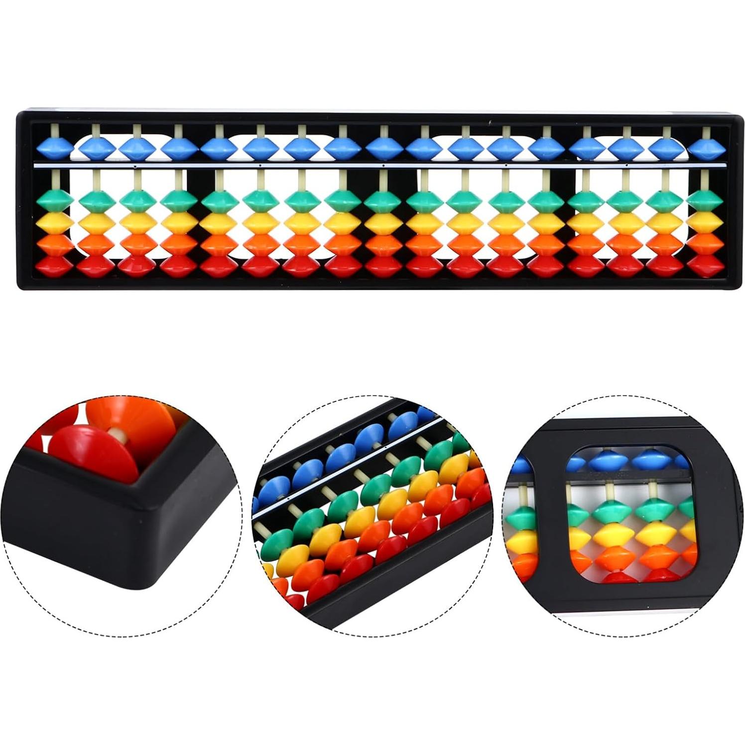 Ábaco Aritmético Alipis 17 Dígitos Cuentas Coloridas