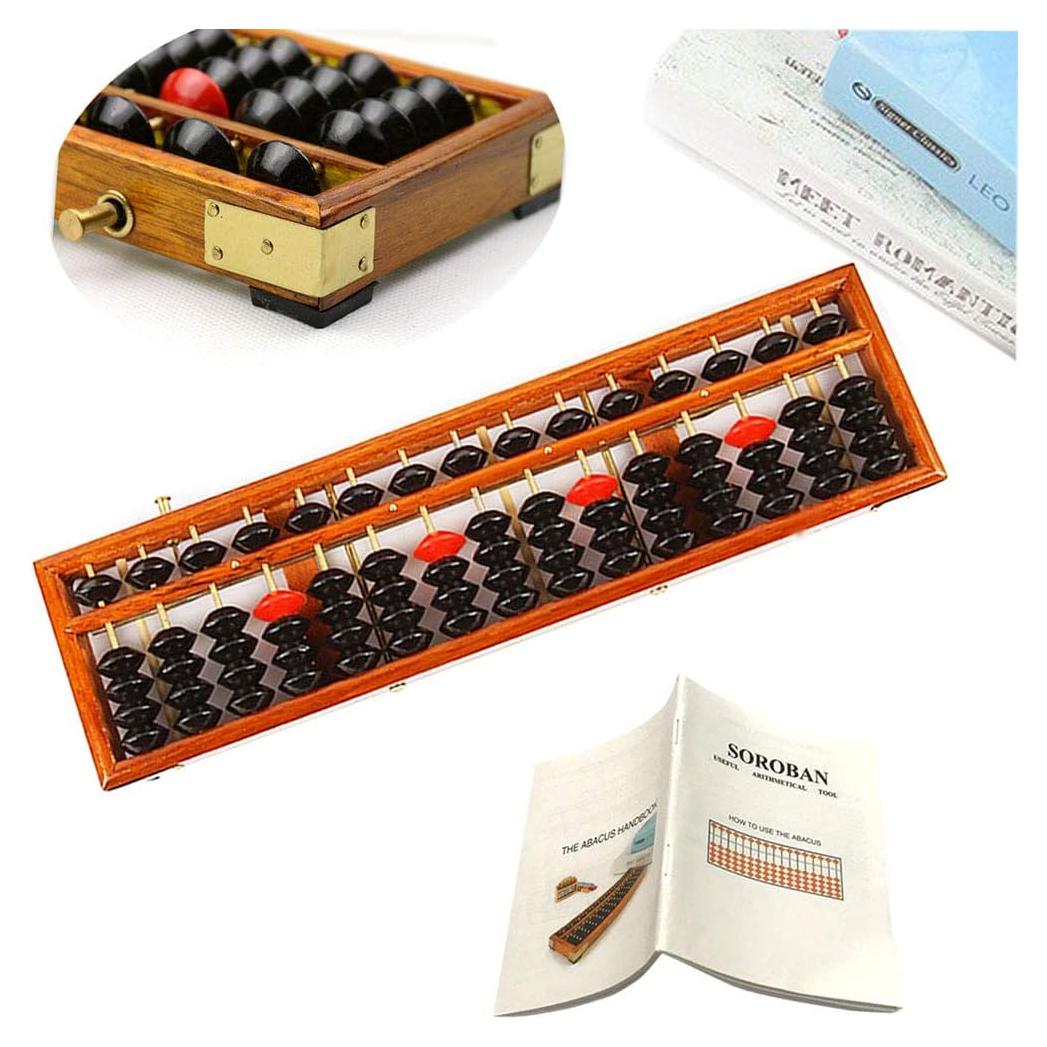 Ábaco de Madera Hexing Soroban 15 Columnas 31.75 cm