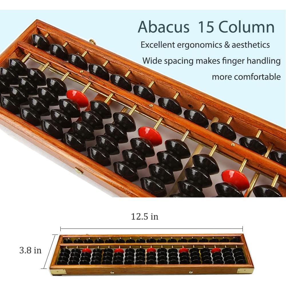 Ábaco de Madera Hexing Soroban 15 Columnas 31.75 cm