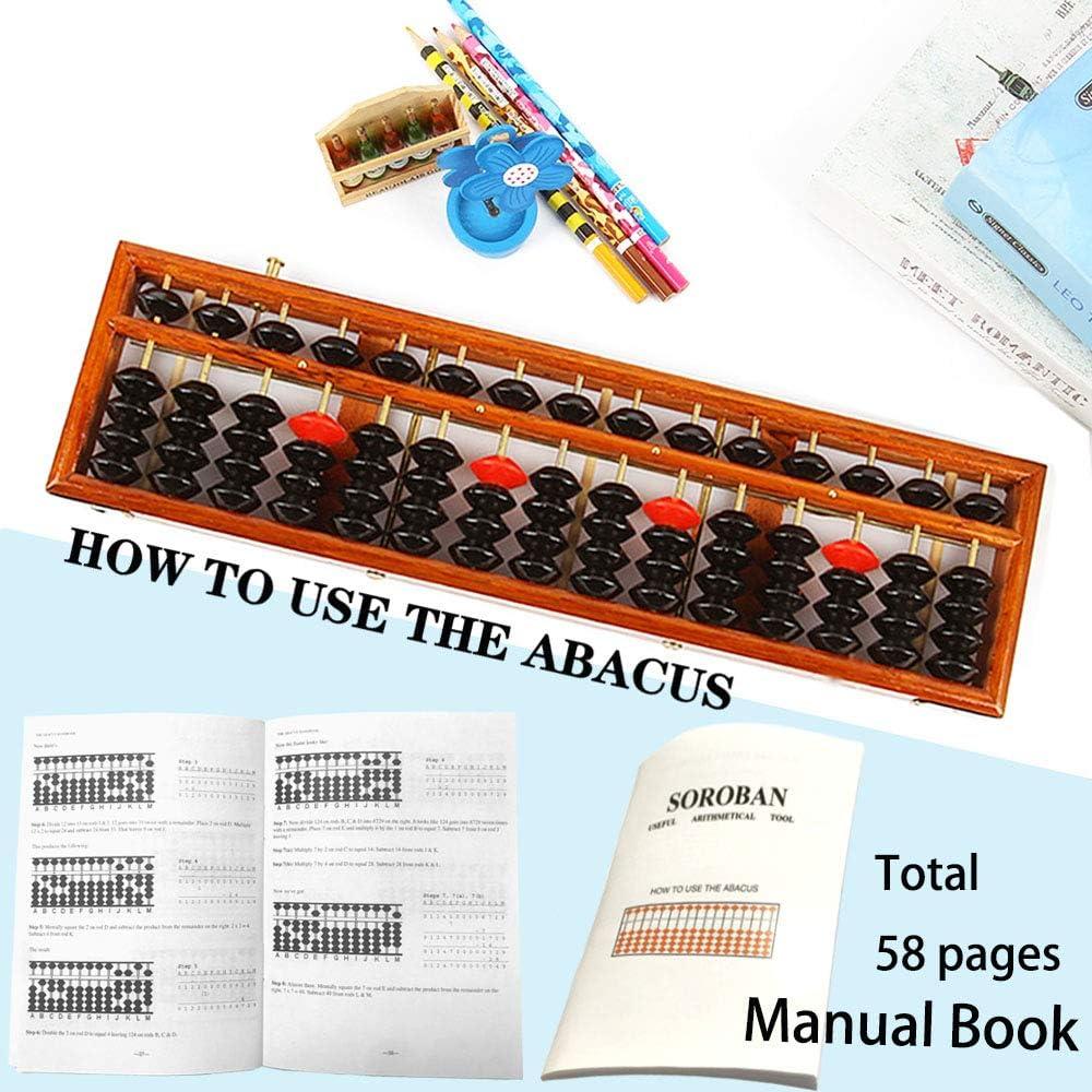 Ábaco de Madera Hexing Soroban 15 Columnas 31.75 cm