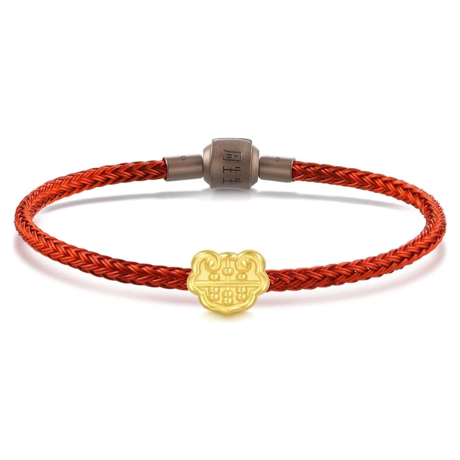 Pulsera de Oro 24K Chow Sang Sang con Charm Ruyi Abacus