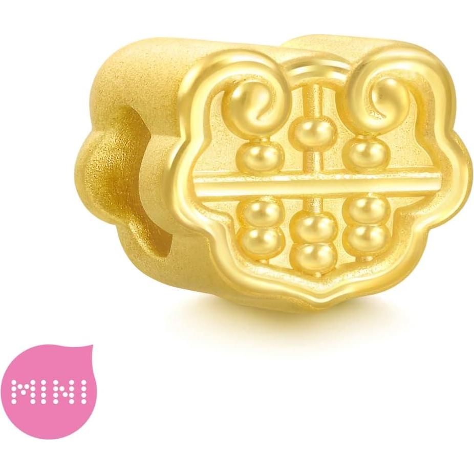 Pulsera de Oro 24K Chow Sang Sang con Charm Ruyi Abacus