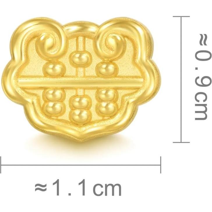 Pulsera de Oro 24K Chow Sang Sang con Charm Ruyi Abacus