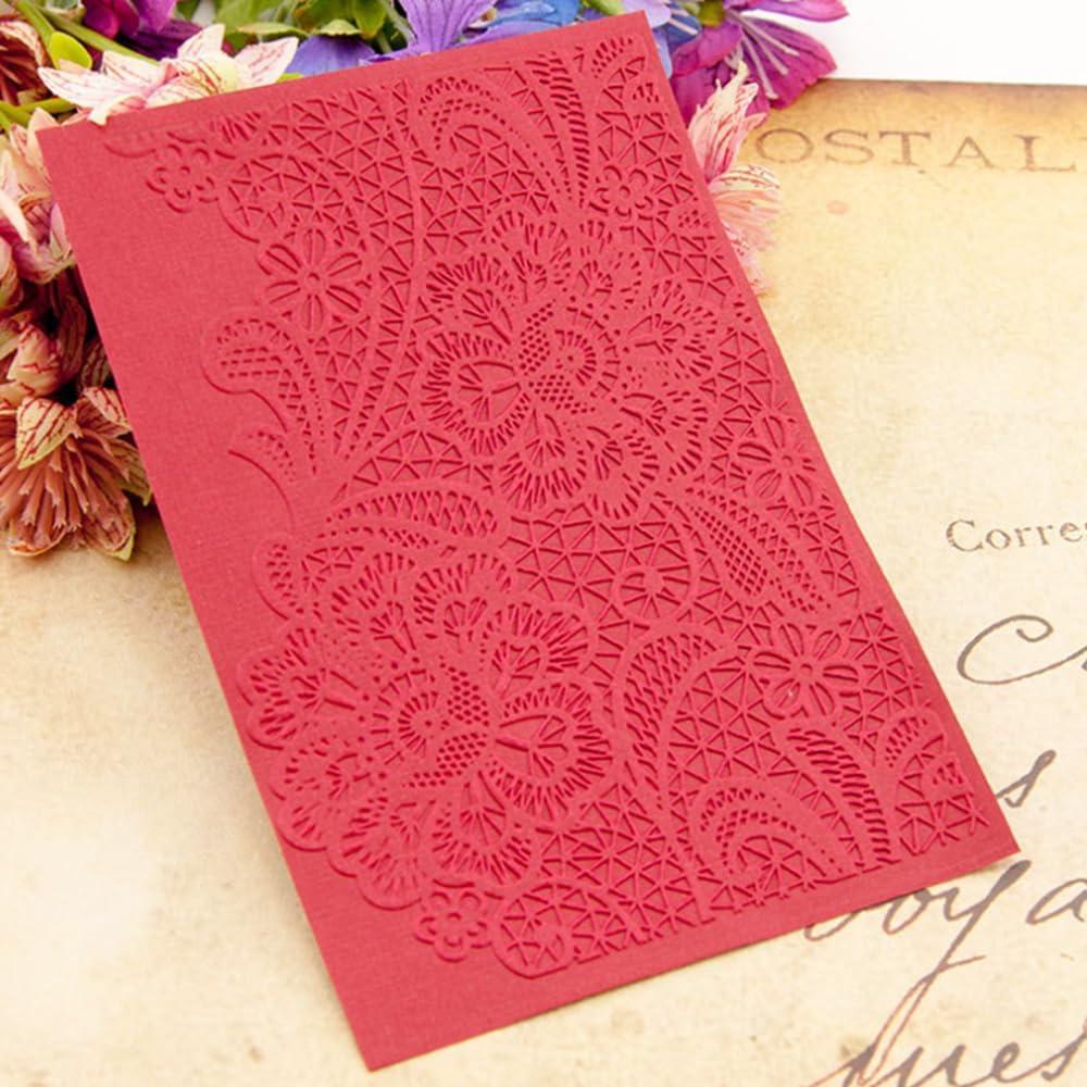 Plantilla de Embosado 3D A6 Patrón Encaje Plástico