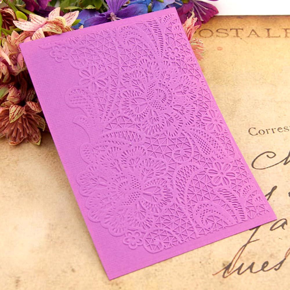 Plantilla de Embosado 3D A6 Patrón Encaje Plástico