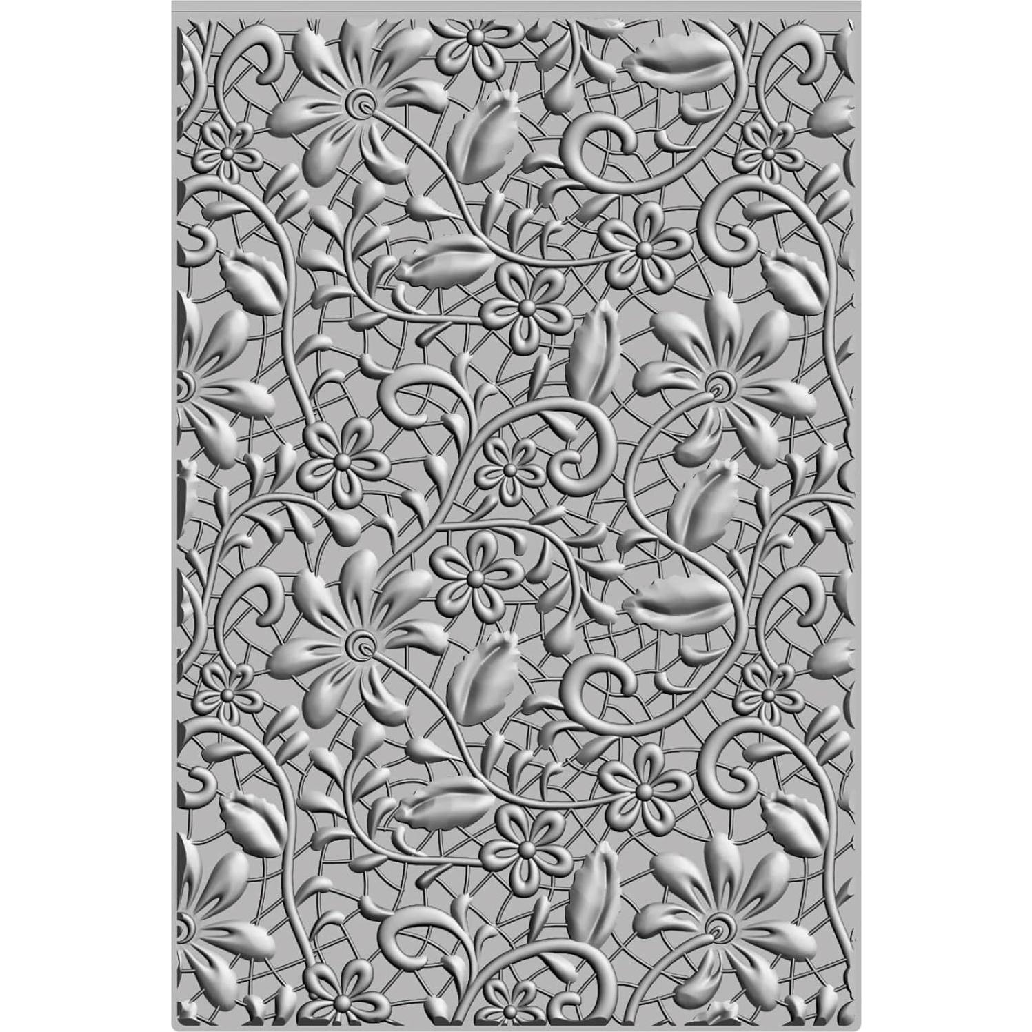 Carpeta de Embossing 3D Sizzix Lacey 15.9x10.8cm Multicolor