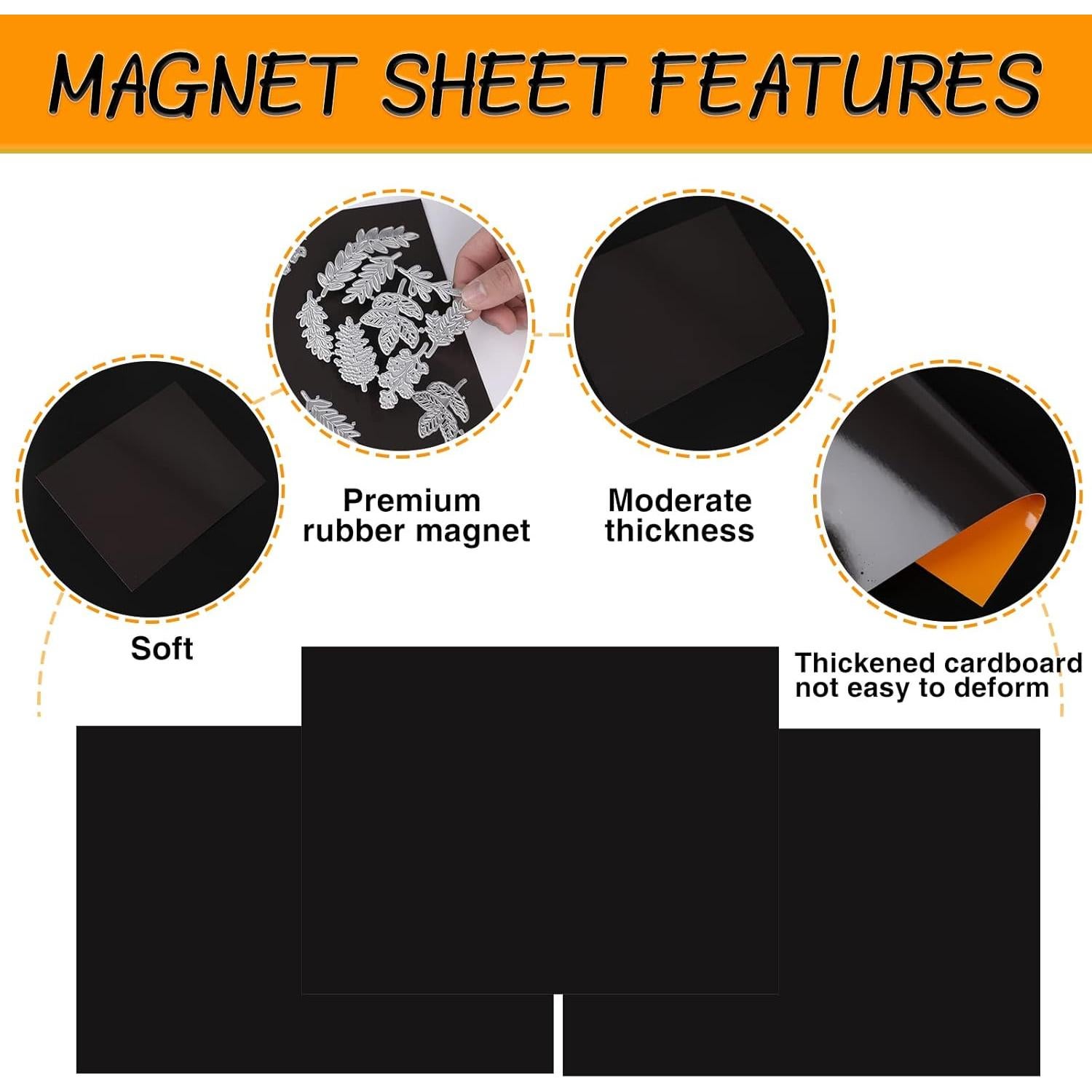 Conjunto de 40 PCS Bolsas y Hojas Magnéticas YixangDD 14.99x20.07 cm