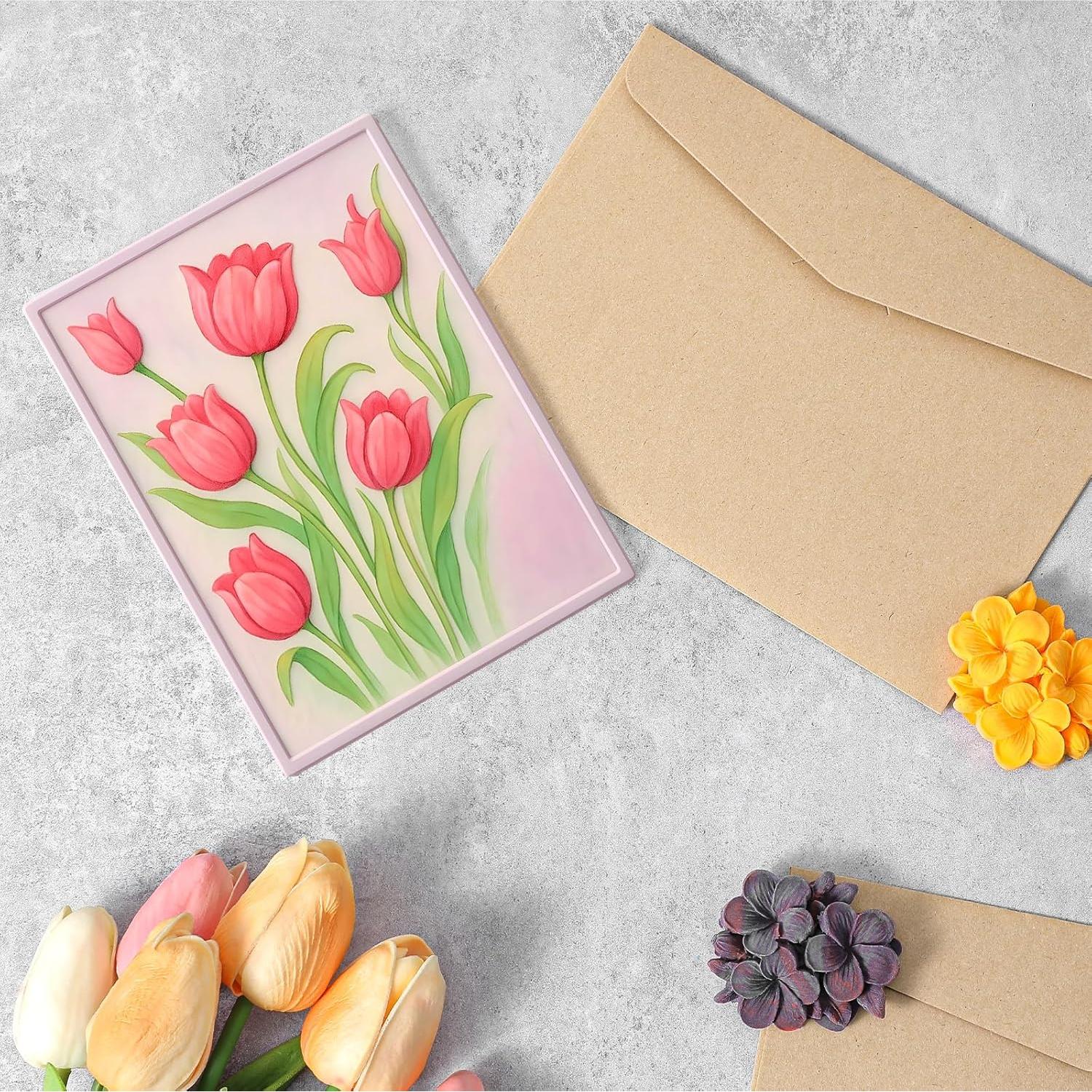 Carpeta de Relieve 3D Classicseali Transparente para Tarjetas