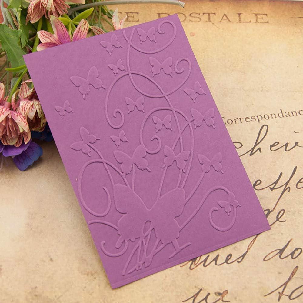 8 Piezas Plantillas de Embossing QSZKeer para Scrapbook 10.5x14.8cm