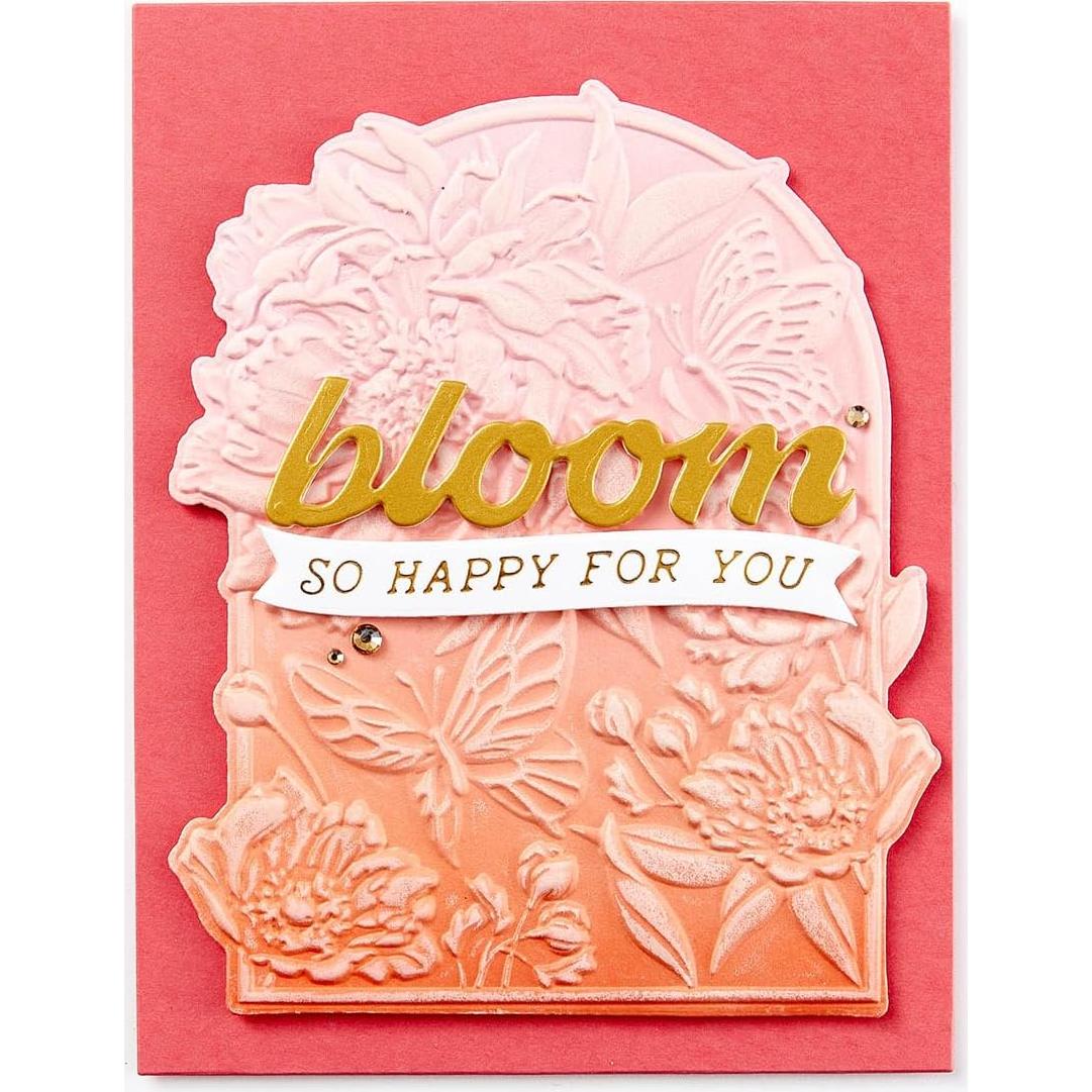 Carpeta de Embossing 3D Floral Spellbinders 14x21.6 cm
