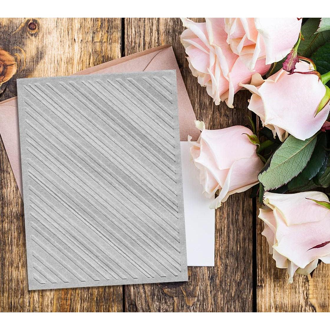 Carpeta de Embossing ALIBBON Rayas Diagonales 14.48x10.16cm