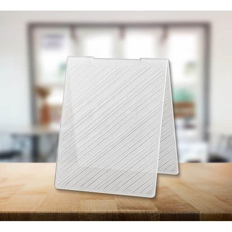 Carpeta de Embossing ALIBBON Rayas Diagonales 14.48x10.16cm