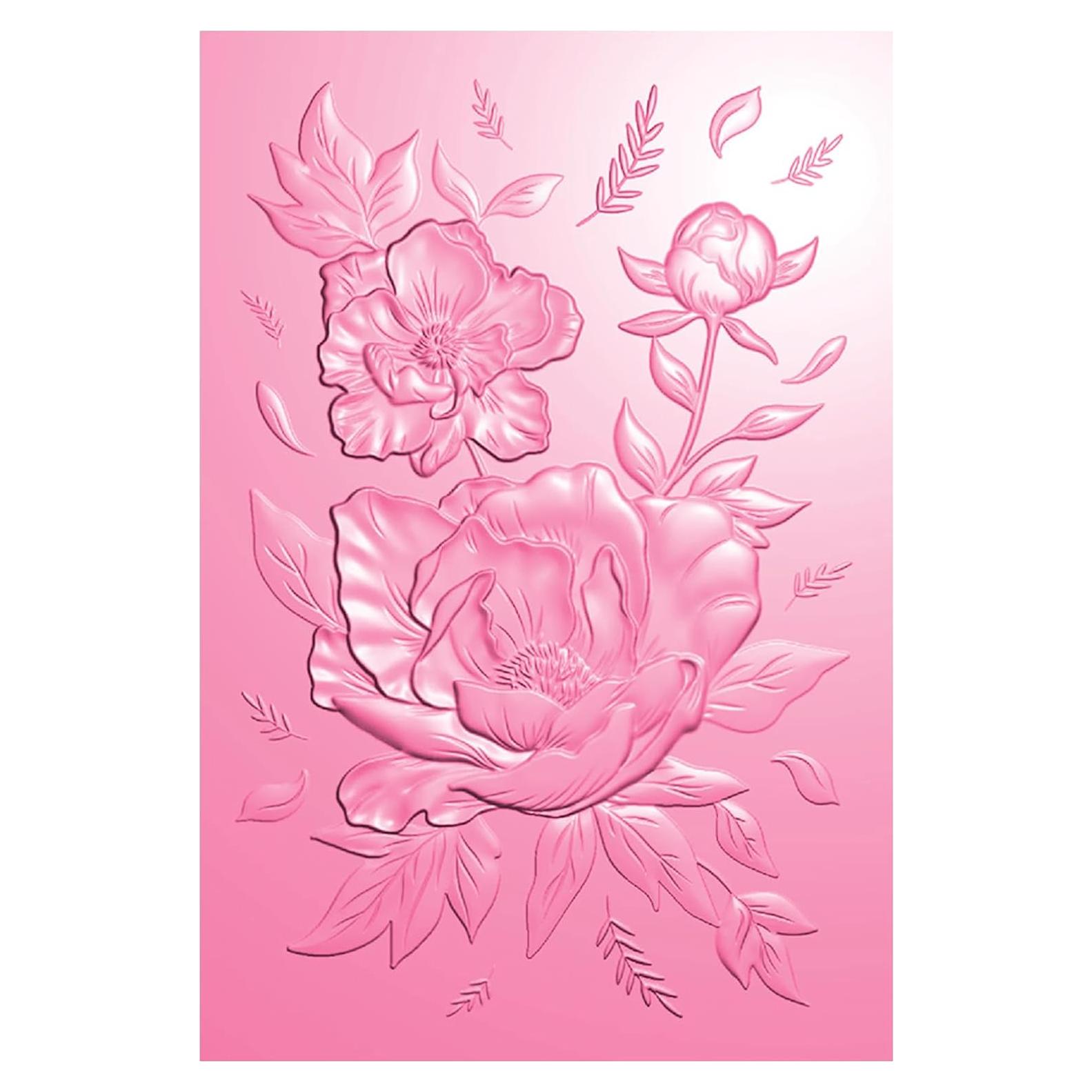 Carpeta de Relieve 3D Briartw para Scrapbooking 16x11.5cm