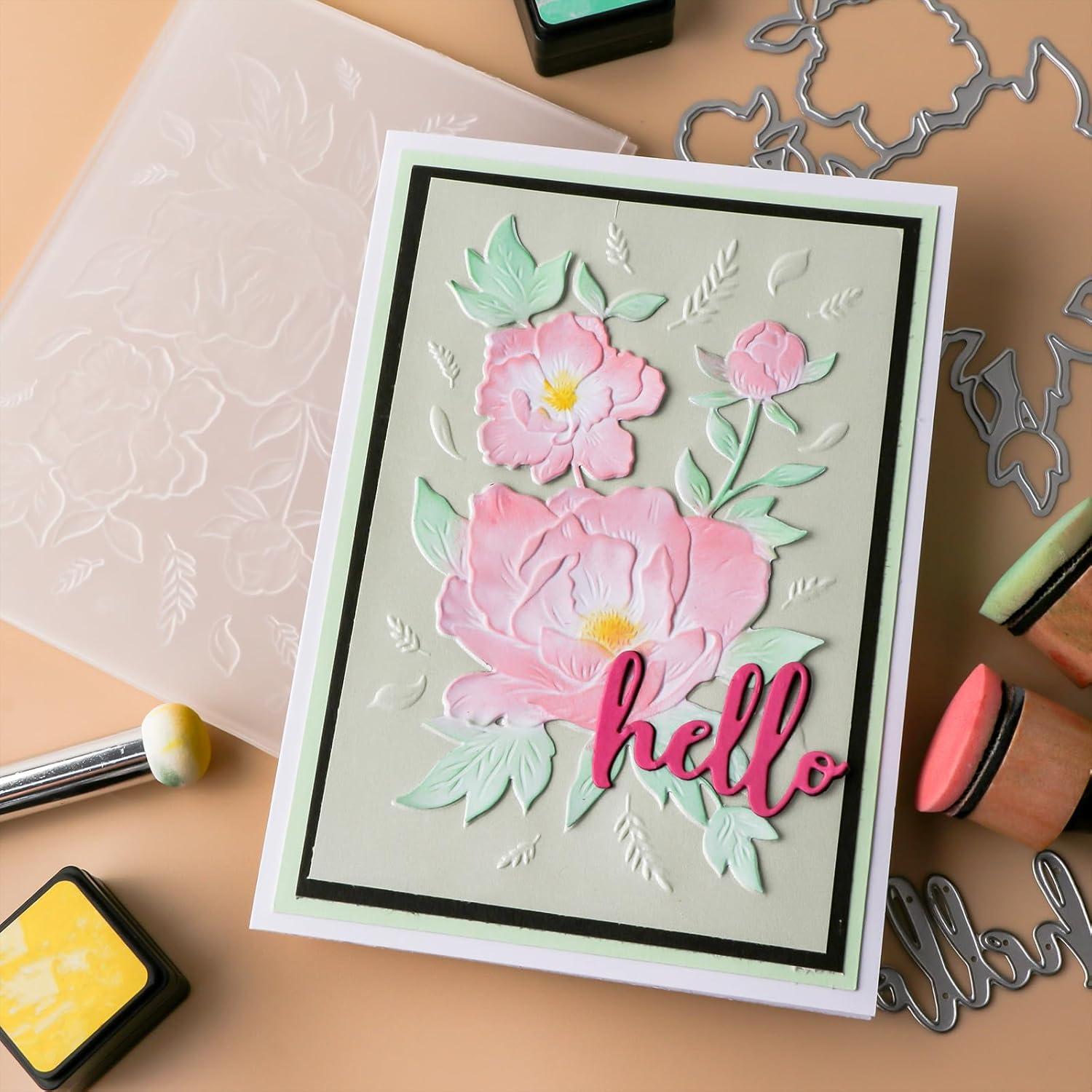 Carpeta de Relieve 3D Briartw para Scrapbooking 16x11.5cm