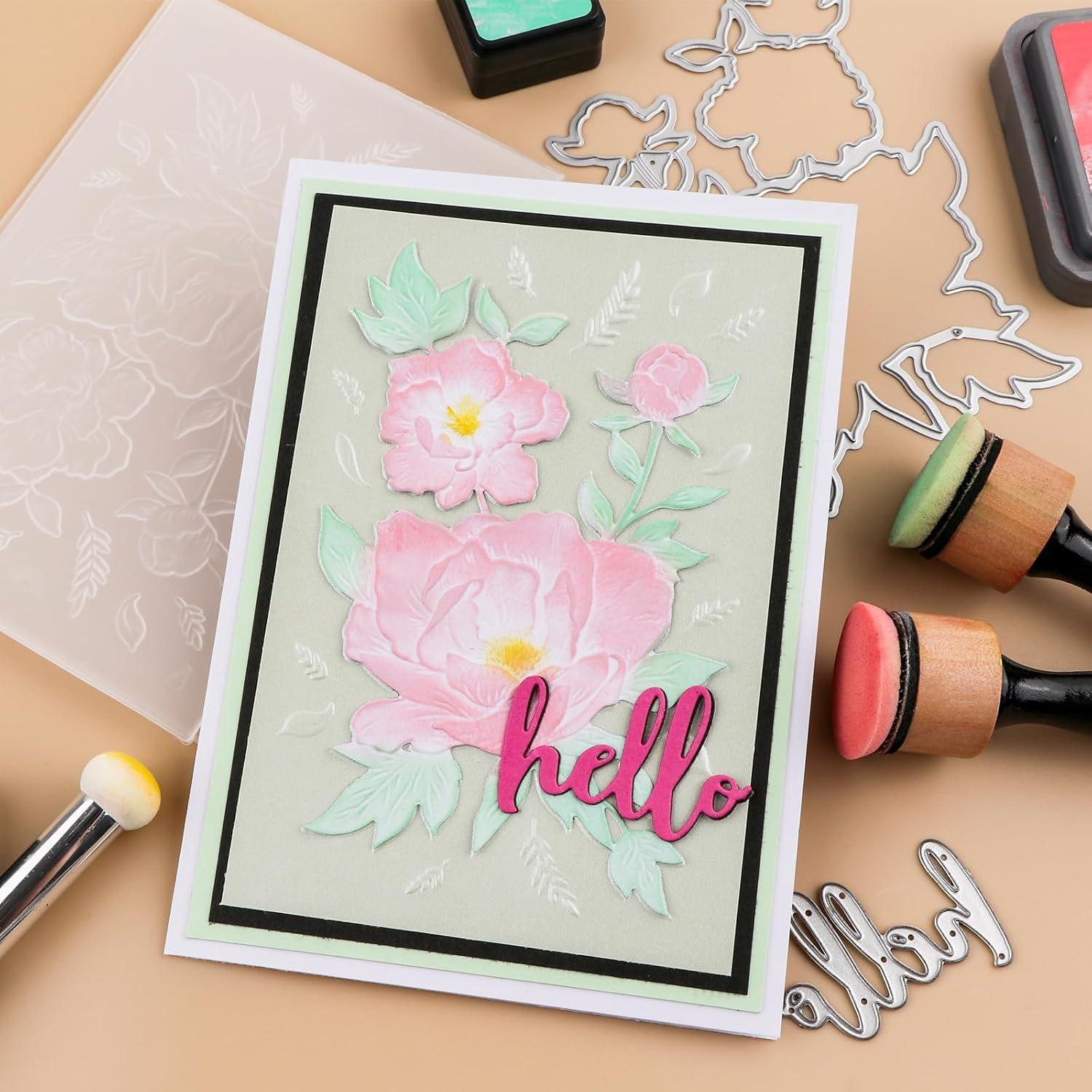 Carpeta de Relieve 3D Briartw para Scrapbooking 16x11.5cm