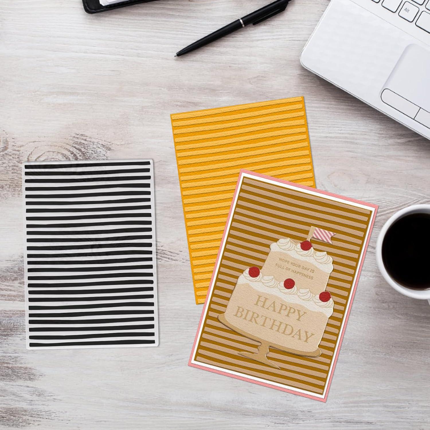 Carpeta de Embossing 3D Plástico Rayas On-Airstore 20x15cm