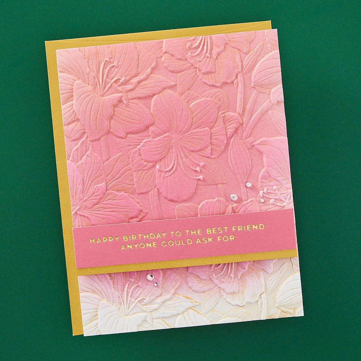 Carpeta de Embossing 3D Spellbinders Jardín de Amarilis 14x22 cm