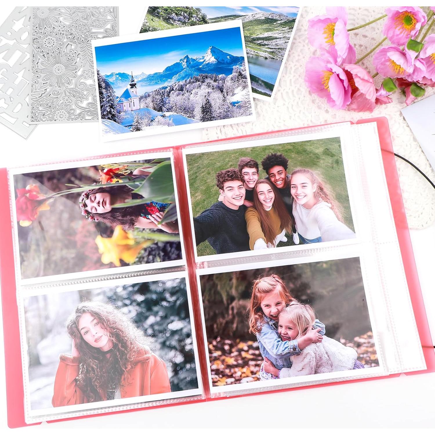 Álbum de Almacenamiento CYFUN DESIGN con 80 Bolsillos Rojo